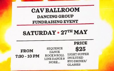 CAV BDG Fundraising Dance night – 27th May 2023