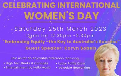 Celebrating International Women’s Day – Sat 25th March