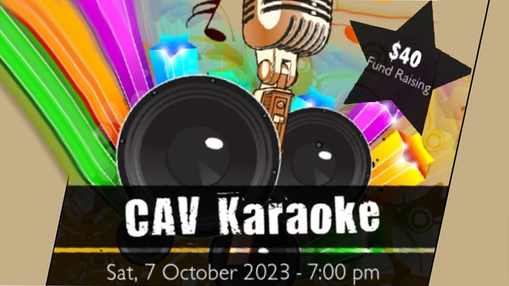 CAV Karaoke Fund Raiser (7 Oct)